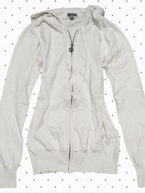 Guess Vintage White Long Hoodie